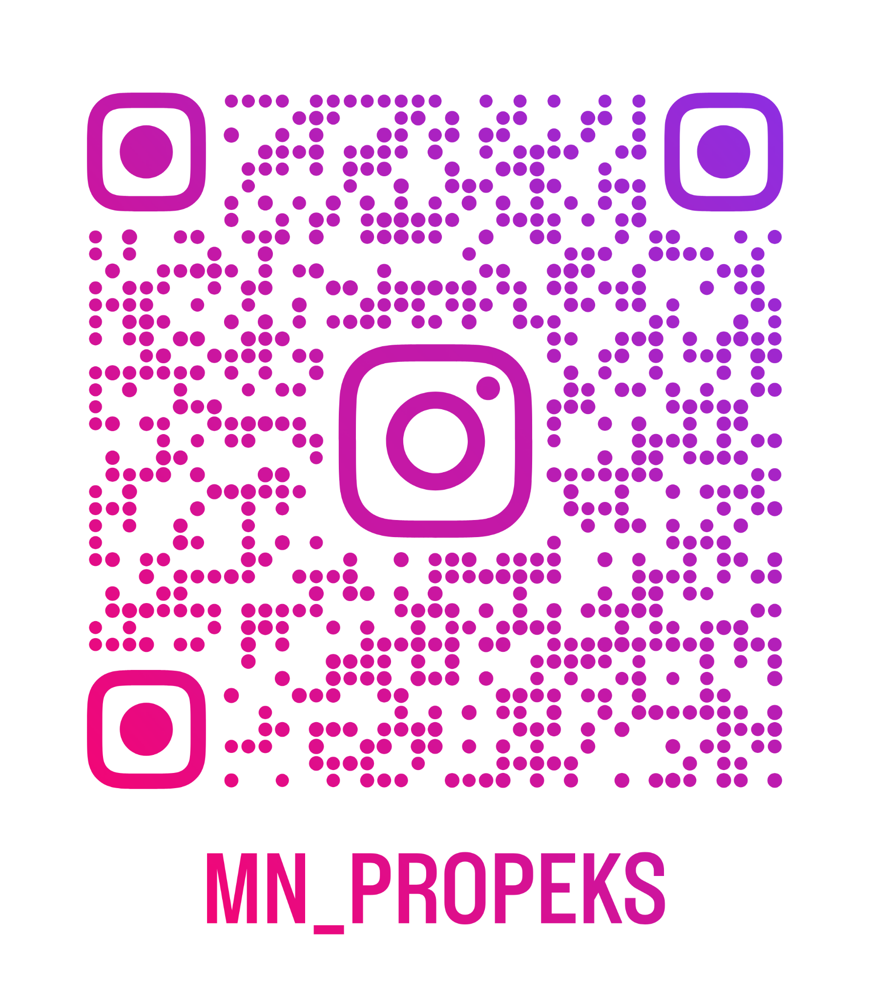 QR kód pro Instagram @mn_propeks
